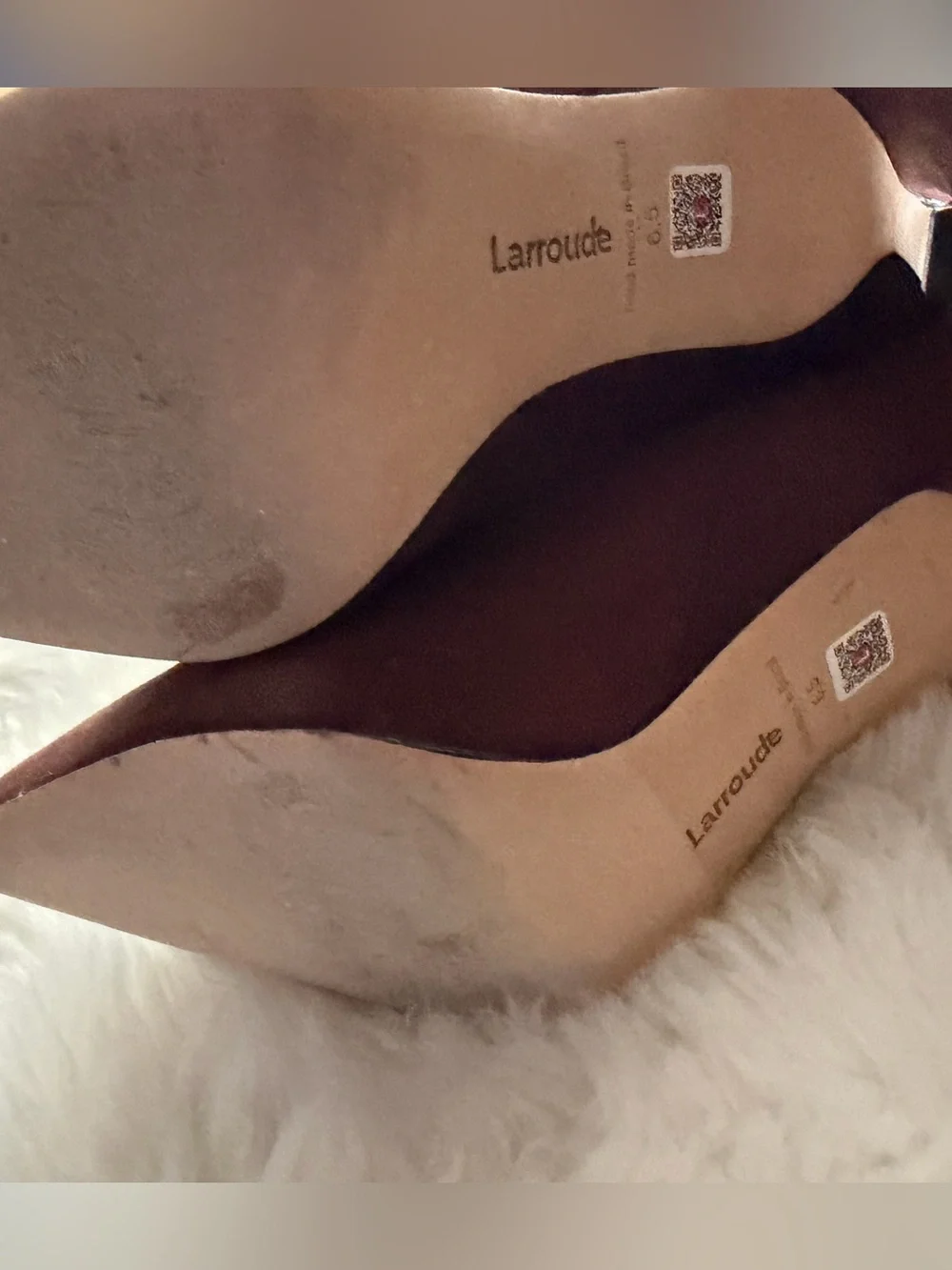 Larroude Brown Suede Over-the-Knee Pointed Stiletto Boots